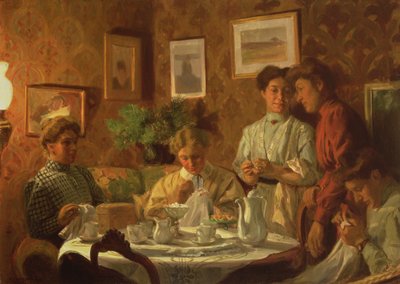 El Grupo de Costura, 1909 de Nils Larson